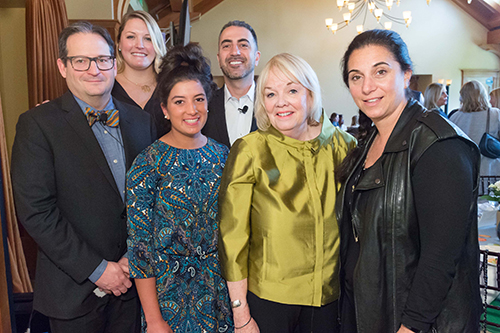 CHC ED Rosalie Whitlock with (l-r) James Everitt, Jayne Appel, Nadia Ghaffari, Ramsey Khasho and Nancy Lublin