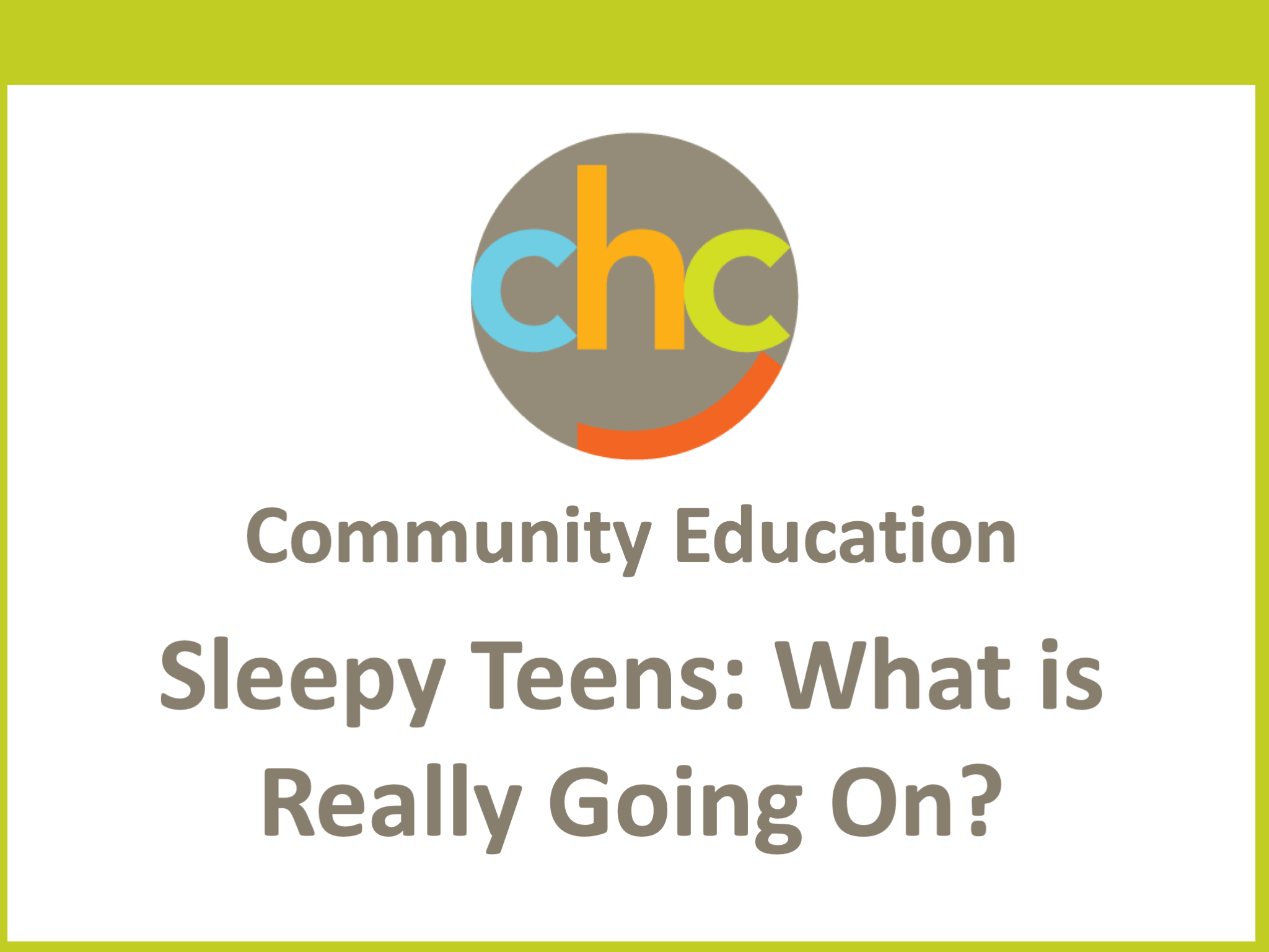 Sleepy Teens- What is Really Going On 475