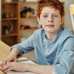 back to school redheaded boy 196