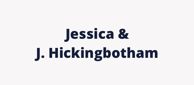 Jessica J Hickingbotham