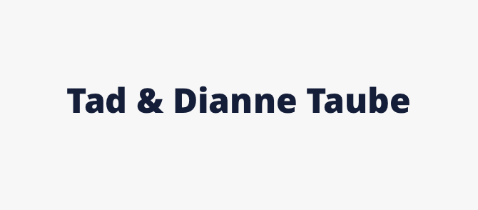 Tad and Dianne Taube