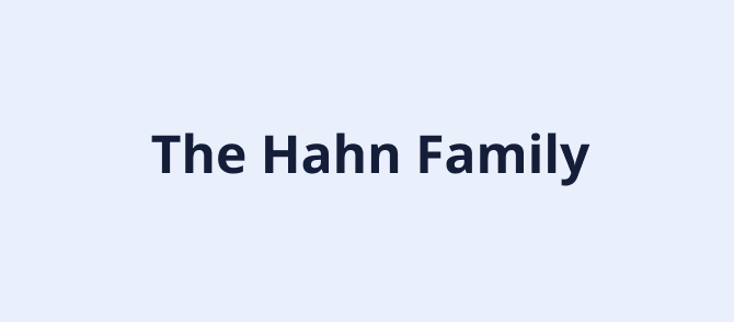The Hahn Family