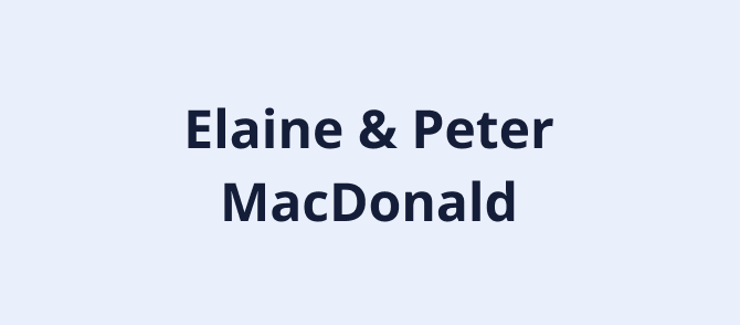 Elaine & Peter MacDonald