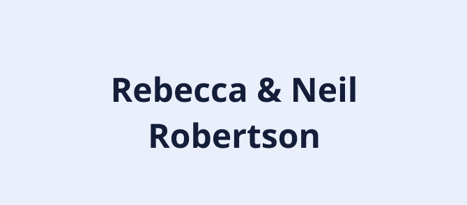 Rebecca & Neil Robertson