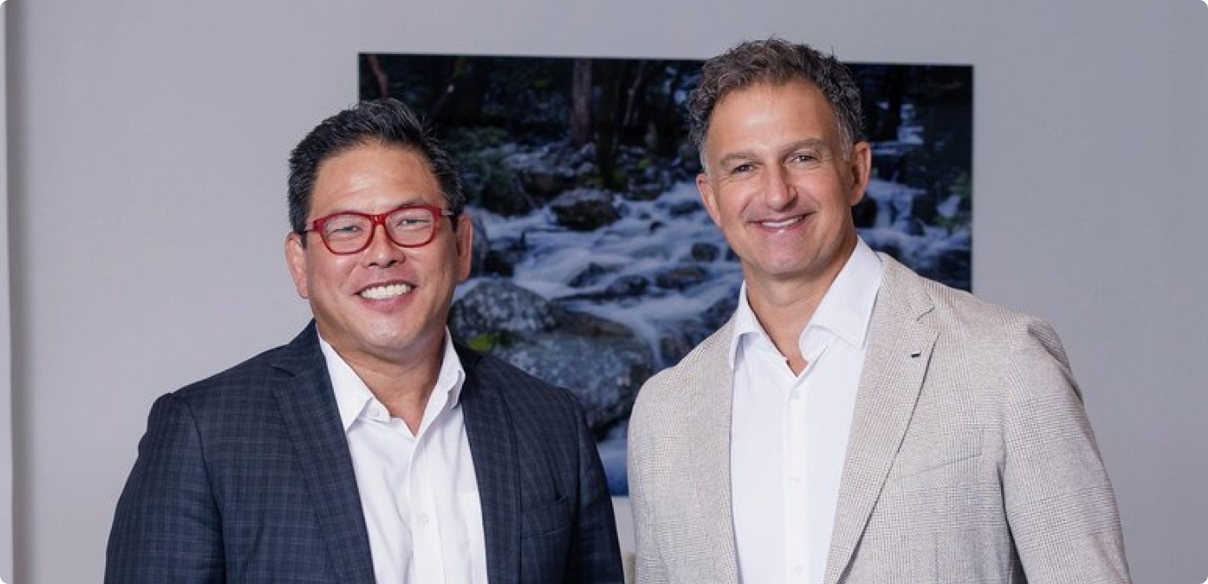 Sereno Co-Founders Ryan Iwanaga, Chief Experience Officer (left) and Chris Trapani, CEO (right)